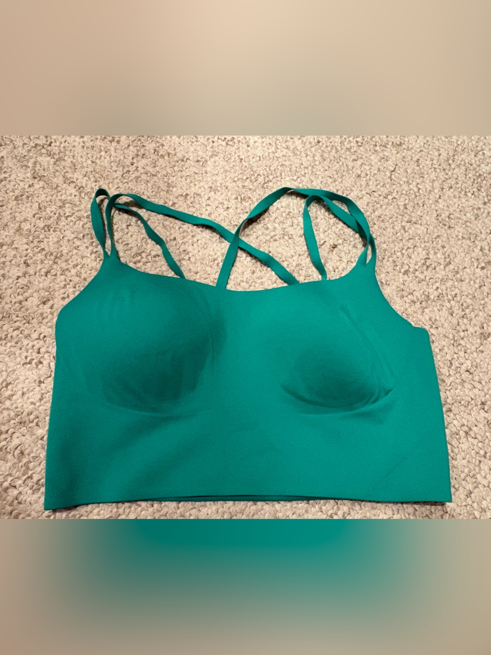 Pre-loved OFFLINE By Aerie Real Me XTRA Hold Up! Strappy Sports Bra-Kelly Green